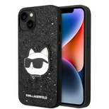 Karl Lagerfeld KLHCP14MG2CPK iPhone 14 Plus 6.7&quot; black/black hardcase Glitter Choupette Patch