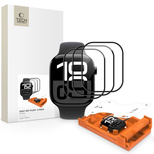 Tech-Protect Easy Set Flex+ 3er-Pack Schutzglas für Apple Watch 40 mm – Schwarz