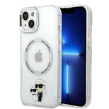 Karl Lagerfeld KLHMP14SHNKCIT iPhone 14 6.1&quot; Hardcase transparent Ikonischer Magsafe von Karl&amp;Choupette