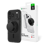 Etui AMAZINGTHING Titan Pro Pop Lens na iPhone 18 Pro Max z osłoną aparatu uchwytem i podstawką kompatybilne z MagSafe - czarne