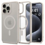 Spigen Ultra Hybrid Mag Case with MagSafe for iPhone 15 Pro - Matte Natural Titanium