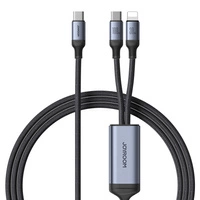 Kabel Joyroom Speedy Series S-A21 2w1 USB-C - USB-C / Lightning 100W 1.5m - czarny