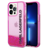 Karl Lagerfeld Liquid Glitter Elong Case für iPhone 14 Pro - Pink