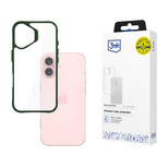 3mk Satin Armor Case+ Green for Apple iPhone 16 - transparent