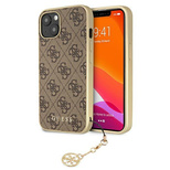 Guess GUHCP13MGF4GBR iPhone 13 6.1 &quot;braun / braun Hardcase 4G Charms Collection