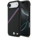 BMW M Tricolor Metal Logo MagSafe Case für iPhone Air – Schwarz