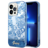 Guess GUHCP14XHGPLHB iPhone 14 Pro Max 6.7&quot; blue/blue hardcase Porcelain Collection