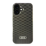 Audi IML Stitching Pattern MagSafe iPhone 16 6,1&quot; schwarz/schwarzes Hardcase AU-IMLMIP16-Q5/D3-BK