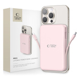 Powerbank Tech-Protect PB31 LifeMag MagSafe 10000 mAh - rosa