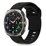 Tech-Protect Silicone Line Strap for Samsung Galaxy Watch Ultra (47mm) - Black