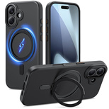 Etui Tech-Protect MagRing MagSafe na iPhone 17 - czarny mat