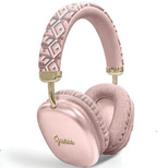 Guess GCube Metallic Script Logo Bluetooth On-Ear-Kopfhörer – Pink