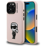 Etui Karl Lagerfeld Silicone Karl Sketch MagSafe na iPhone 16 Pro Max - różowe