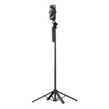 Wozinsky selfie stick WH181-Y1S teleskopowy statyw 1.75m ze stopu aluminium z uchwytem na telefon - czarny