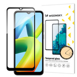 Wozinsky Full Glue Tempered Glass Full Screen Tempered Glass for Xiaomi Redmi A1+ 9H with Black Frame