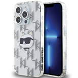 Karl Lagerfeld IML Choupette Head &amp; Monogram case for iPhone 15 Pro - transparent