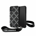 Karl Lagerfeld KLHCN61SAKLMBSK iPhone 11 / Xr 6.1" black/black hardcase Monogram Losange Saffiano