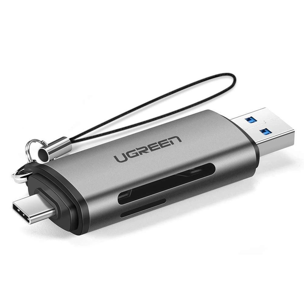 Ugreen SD / micro SD card reader for USB 3.0 / USB Type C 3.0 gray