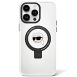 Karl Lagerfeld KLHMP15LHMRSKHH iPhone 15 Pro 6.1&quot; white/white hardcase Ring Stand Karl Head MagSafe