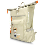 Nimmy Cool&amp;Cute 2.0 Laptop-Rucksack mit Katzenmotiv, Beige