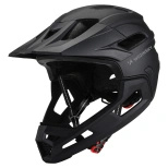Kask rowerowy fullface Wozinsky z odpinanym daszkiem lekki L - czarny
