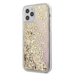 Guess GUHCP12SLG4GGPIGO iPhone 12 mini 5.4&quot; gold/gold hardcase Gradient Liquid Glitter 4G