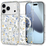 Tech-Protect FlexAir MagSafe Case for iPhone 17 Pro Max - Daisies with Leaves