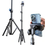 Wozinsky WRLD-00Y1S tripod tripod durable carbon steel tripod 1.7m matte - black