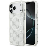 Karl Lagerfeld IML KL Monogram MagSafe Case für iPhone 17 Pro Max – Weiß
