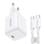 Ugreen Nexode N Series X513 30W GaN Wandladegerät 1x USB-C + 1m USB-C Kabel - Weiß