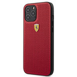 Ferrari On Track Perforated Case for iPhone 12 Pro Max 6.7&quot; - Red