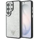 Etui Guess Fixed Glitter Triangle MagSafe na Samsung Galaxy S26 Ultra - srebrne