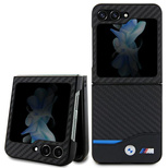 BMW Leather Carbon case for Samsung Galaxy Z Flip 5 - black