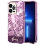 Guess GUHCP14LHGPLHF iPhone 14 Pro 6.1&quot; fuchsia/fuschia hardcase Porcelain Collection