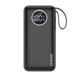 Dudao powerbank 10000mAh 1xUSB-A / 1xUSB-C 22.5W with built-in cable 1xLightning / 1xUSB-C black (K15sB)