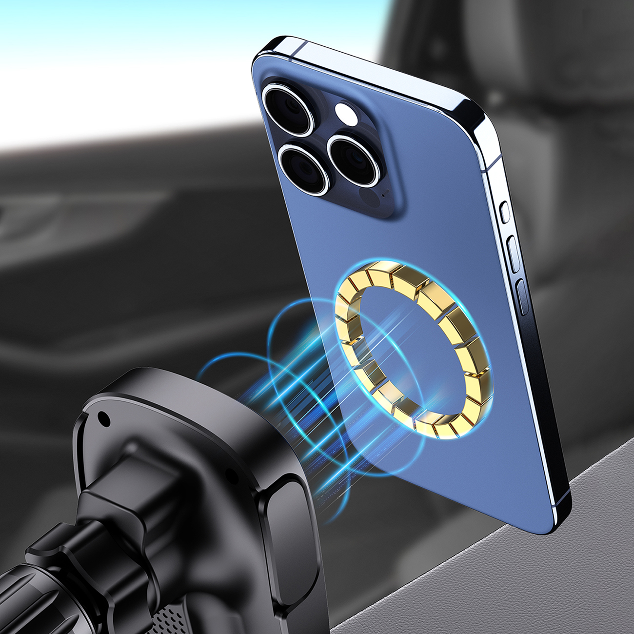 Phone on a Dudao FW11 car holder