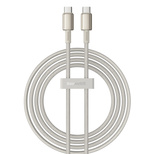 Kabel Baseus Tungsten Gold USB-C / USB-C 100W 2m - złoty