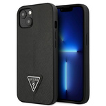 Guess GUHCP14MPSATLK iPhone 14 Plus 6,7 &quot;black / black hardcase SaffianoTriangle Logo