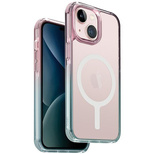 Uniq Combat Duo Magclick Ladehülle für iPhone 15 – Blau und Pink