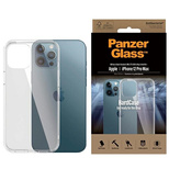 PanzerGlass ClearCase antibakterielle, nach Militärstandard zertifizierte Hülle für iPhone 12 Pro Max – transparent