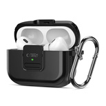 Etui Tech-Protect Defender Hook MagSafe z karabińczykiem na Apple AirPods Pro 1 / 2 - czarne