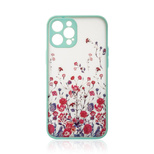 Design Case for iPhone 12 flower case light blue