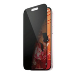 PanzerGlass Ultra-Wide Fit Privacy gehärtetes Glas mit Positionierer für iPhone 15