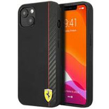 Etui Ferrari On Track Carbon Stripe na iPhone 13 mini - czarne