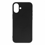 Liquid Silicone Case MagSafe for iPhone 16 Plus - black