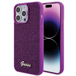 Guess Disco Metal Script Hülle für iPhone 15 Pro Max – Rosa