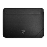 Guess Saffiano Triangle Logo case for a 16&quot; laptop - black