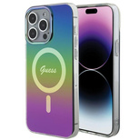 Guess IML Iridescent MagSafe Hülle für iPhone 15 Pro – Schwarz