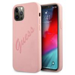 Guess GUHCP12LLSVSPI iPhone 12 Pro Max 6.7&quot; pink/pink hardcase Script Vintage