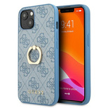 Guess GUHCP13S4GMRBL iPhone 13 mini 5.4&quot; Blau/Blau Hardcase 4G mit Ringständer